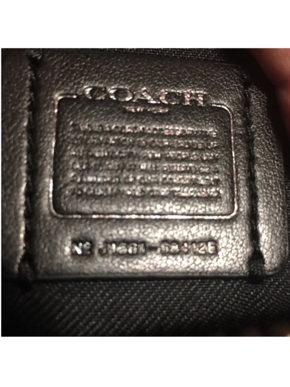 Coach New Leaf Print Nolita 24 58412E Leather and Calf
Hair Teal Walnut Purse - Picture 14 of 16